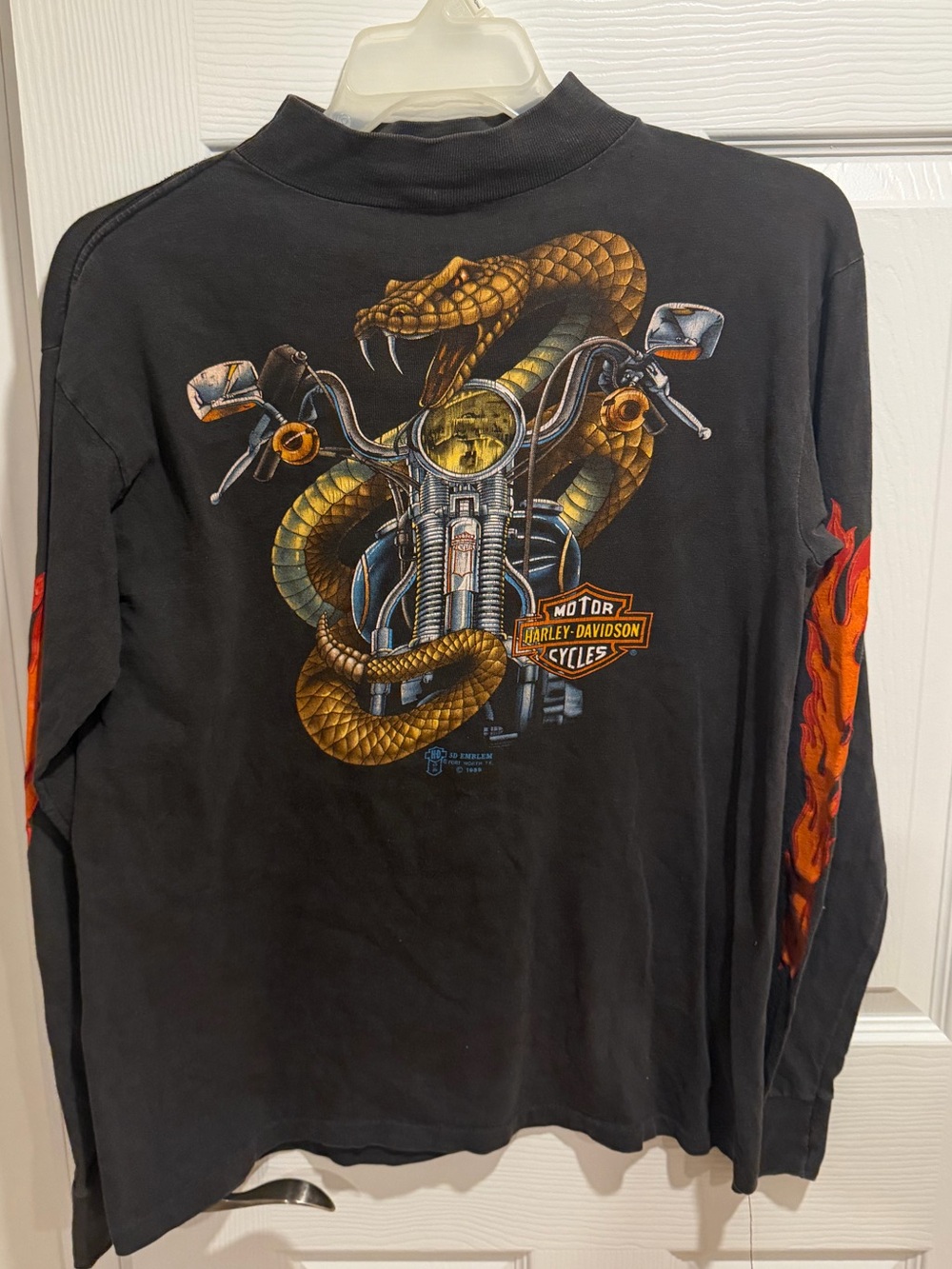 🔥VINTAGE RARE 1989 Harley-Davidson Black long sleeve signature t shirt 🔥